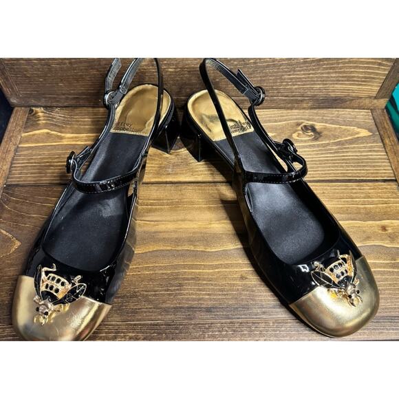 Jeffrey Campbell Jitterbug Patent Singback Flats 10 Patent Whimsygoth Baddie - Picture 6 of 16